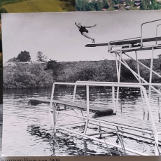 Historische Fotos AWV 09 | Kopfsprung vom 3-Meter-Brett